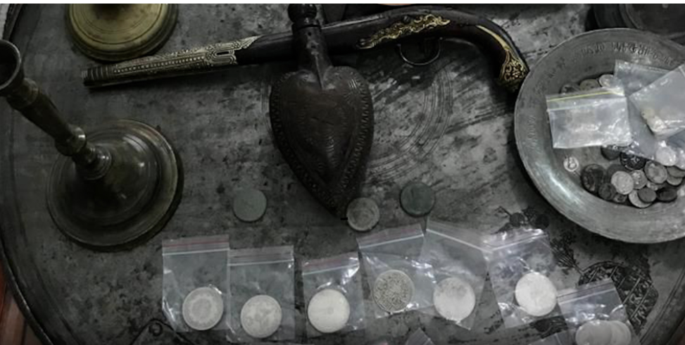 The proceeds of antiquities trafficking often go on to fund other criminal enterprises, such as drug and arms trafficking. (Source: Screenshot)