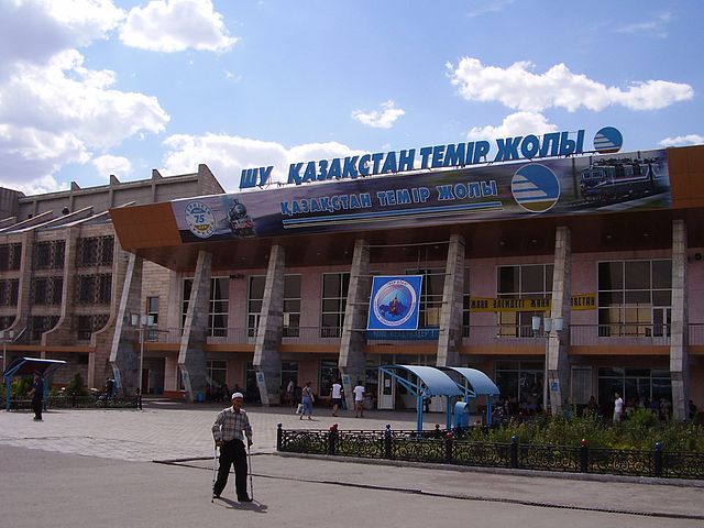 640px-Railway station of the city of Shu Kazakhstan