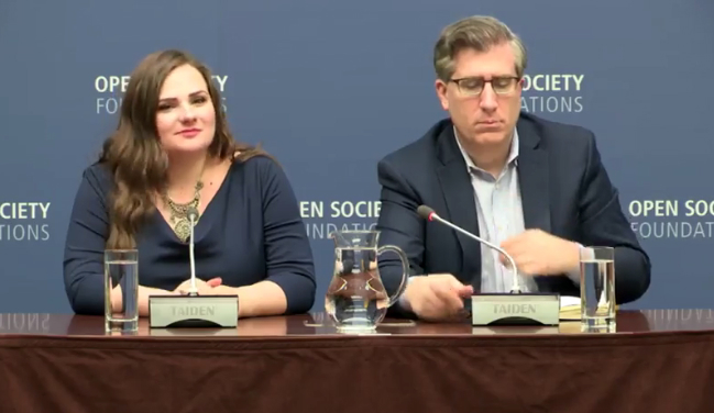 Miranda Patrucic at the Open Society Foundations, New York.