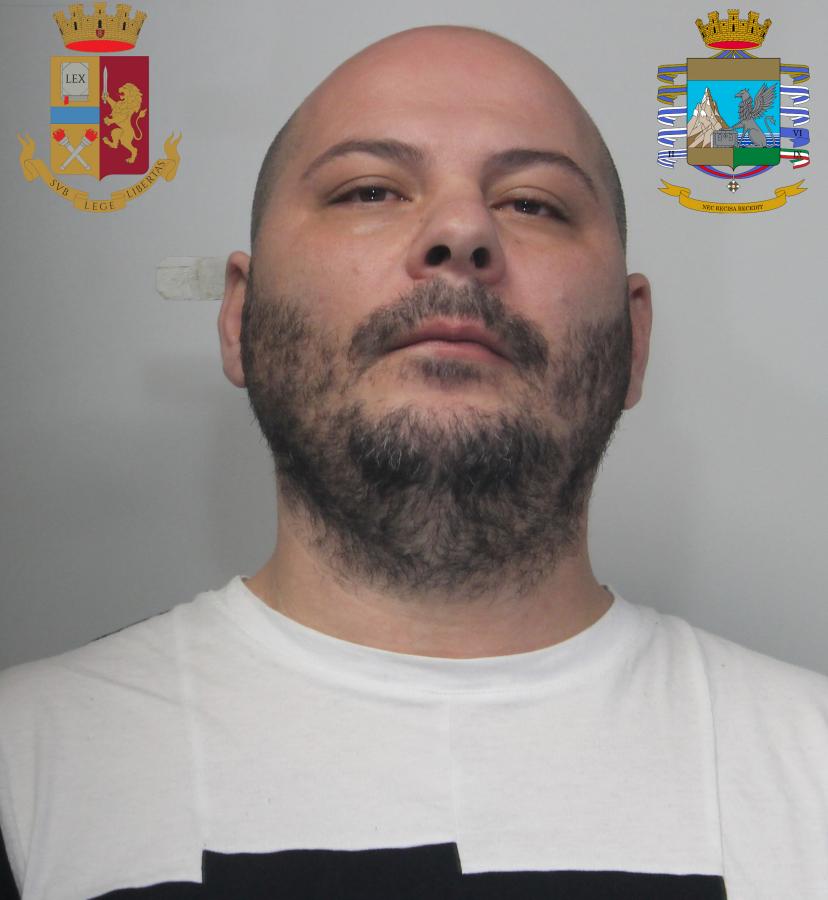 Domenico Romeo, one of the Romeo brothers in the banda del Belgio, in a photo released by the Italian Polizia di Stato.