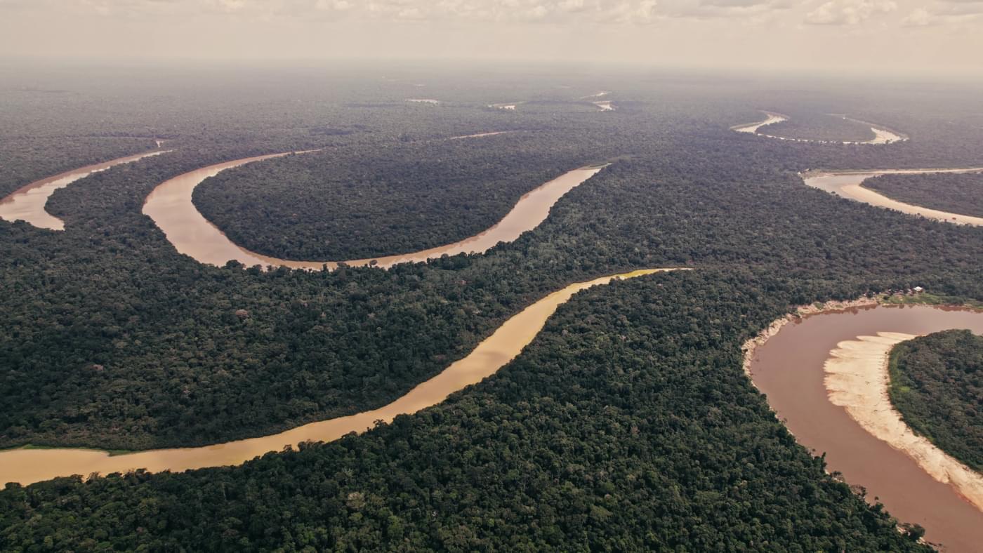 Aerial view of the Javari Valley