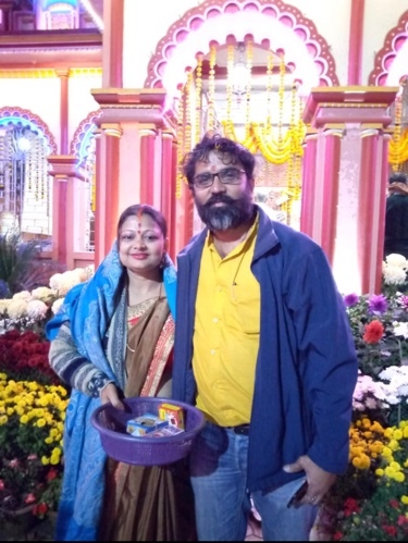 Captain Ripusad Prasad reunited with his wife in India