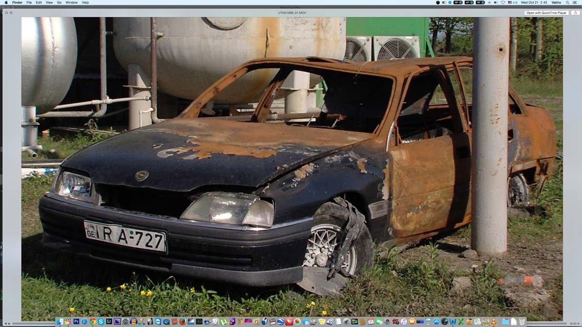 The driver in this natural gas accident was burned severely but survived.
