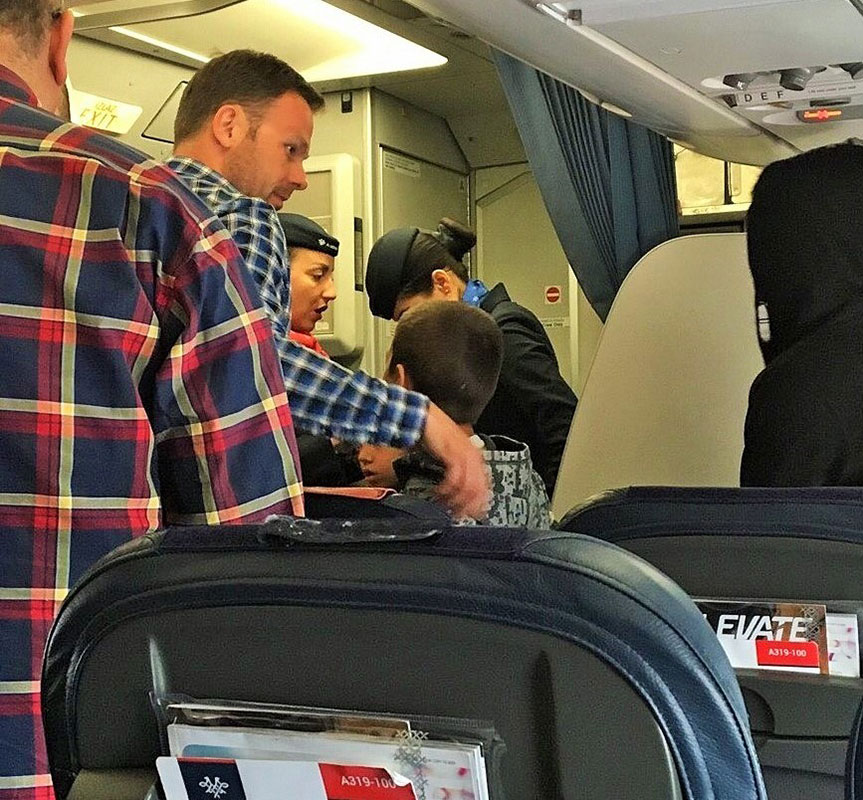 Sinisa Mali, Mayor of Belgrade, spotted on an Air Serbia flight by a KRIK reporter. Photo: KRIK / OCCRP