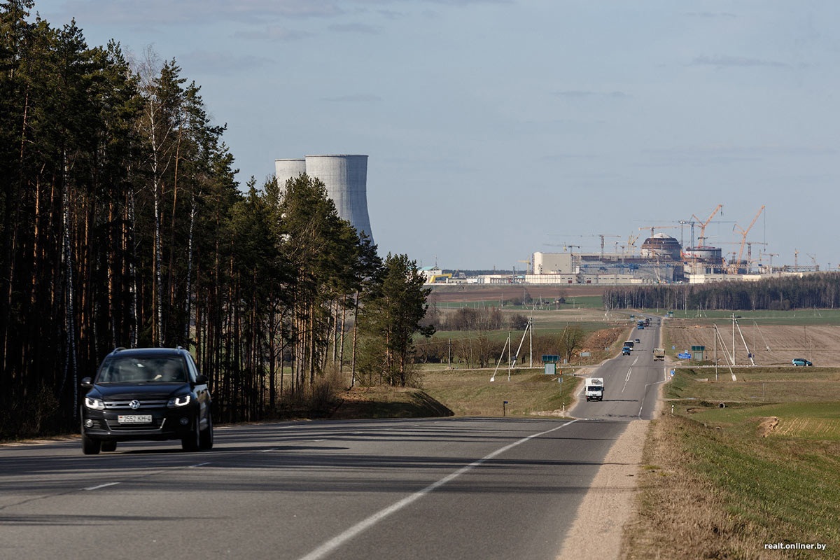 The nuclear power plant under construction in Belarus (Photo: onliner.by; Maxim Tarnalitskiy).