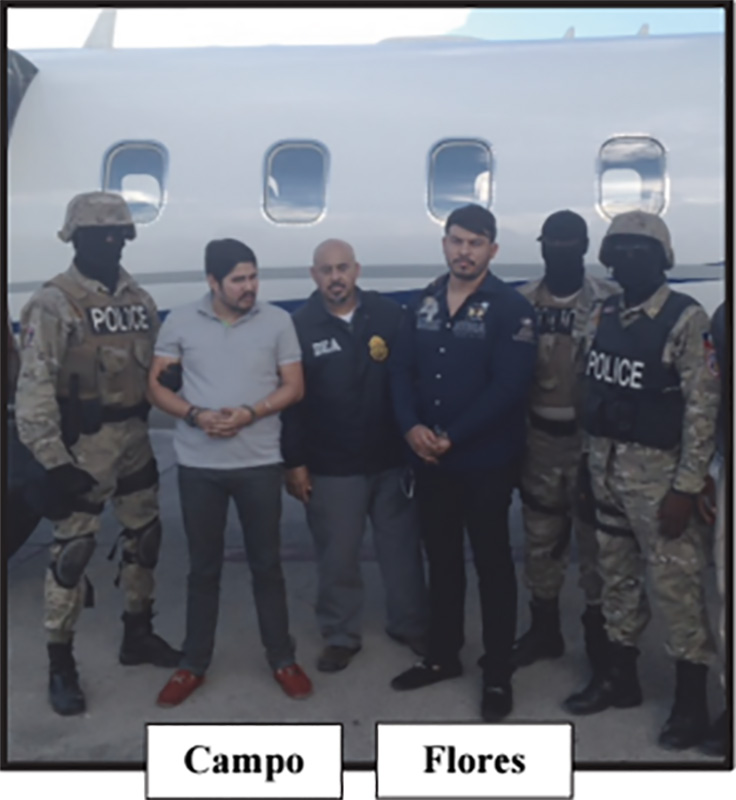 Efraín Campo (left) and Franqui Flores (right) were detained in Haiti on 10th November 2016.