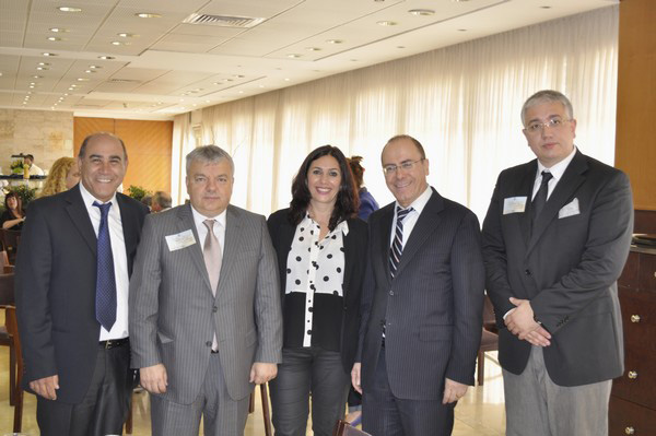From left: Yahiel Hazan, Angel Antonov, Miri Regev, Silvan Shalom, Nikolai Krushkov 