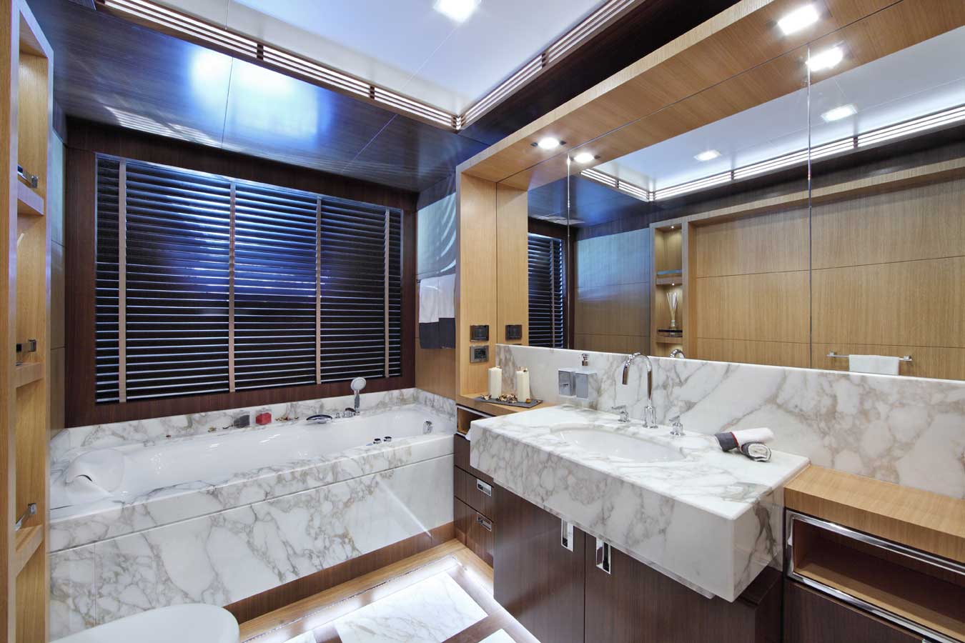 A marble bath aboard an ocean-going vessel? Why not?