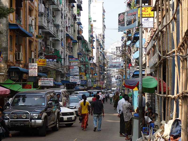 Mayor Hla Myint announced that the construction project would reduce overcrowding in Yangon, Myanmar's largest city.