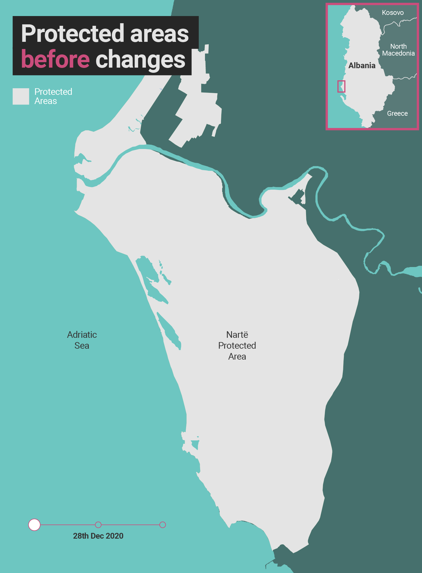 Protected areas before changes