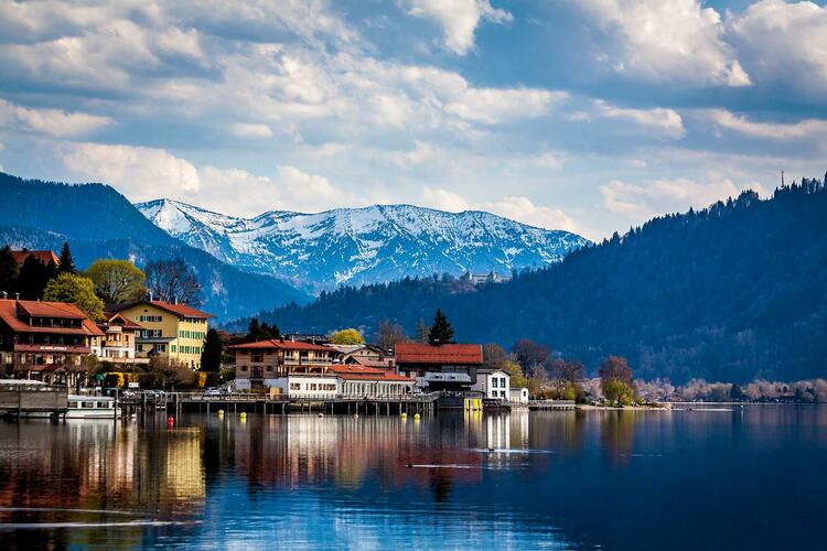Resort in the Bavarian Alps on Lake Tegernsee