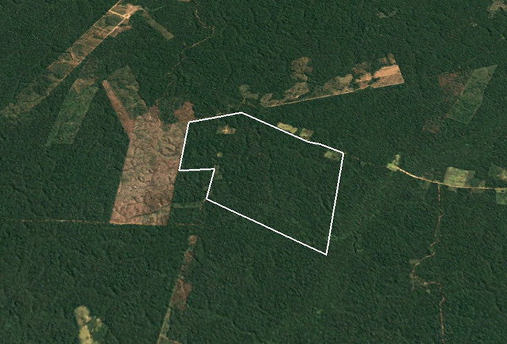Satellite image showing farm in 2004