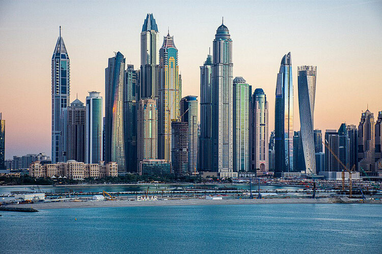Skyscrapers of the Dubai Marina Skyline
