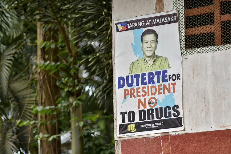 Campaign poster for President Rodrigo Duterte