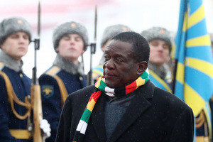 Emmerson Mnangagwa in Moscow