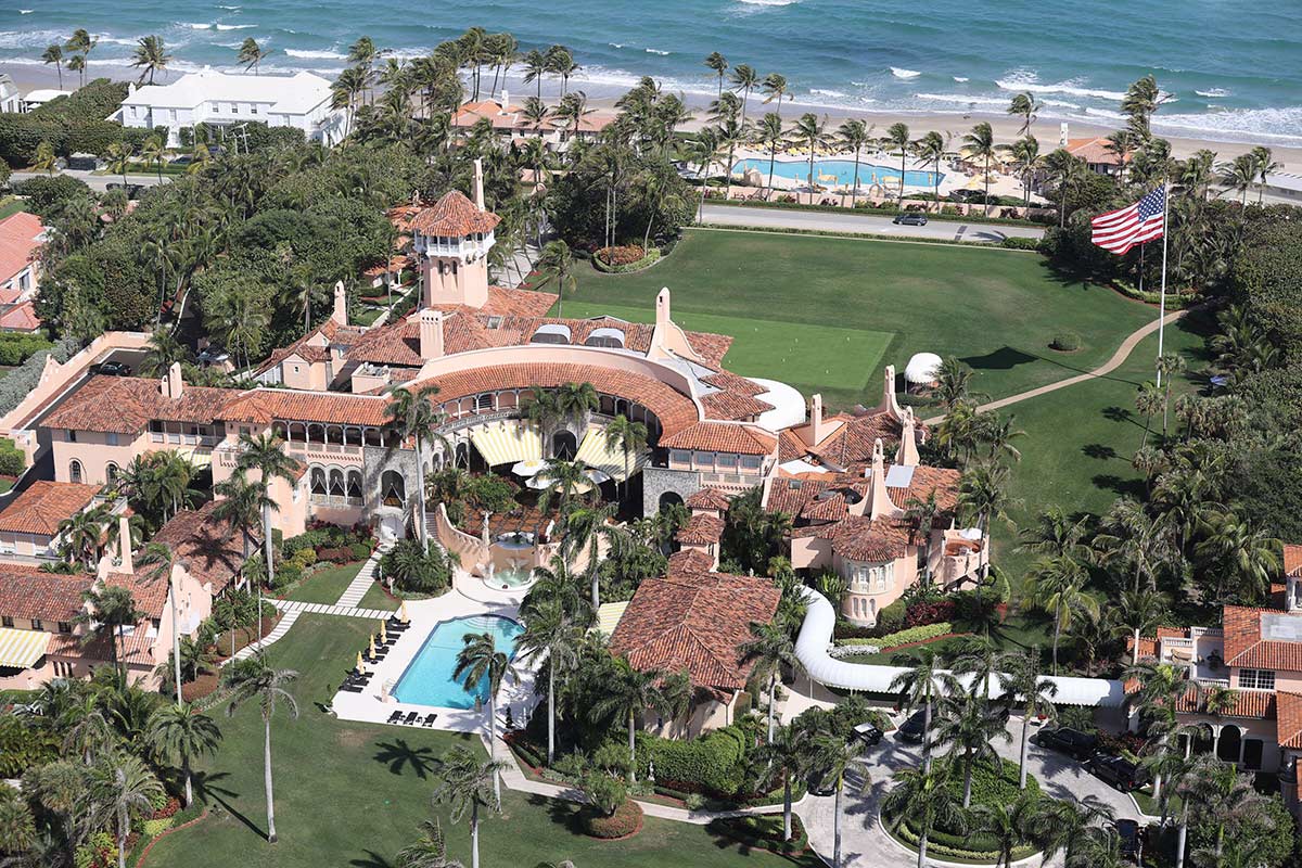 Aerial View of Mar-a-Lago resort