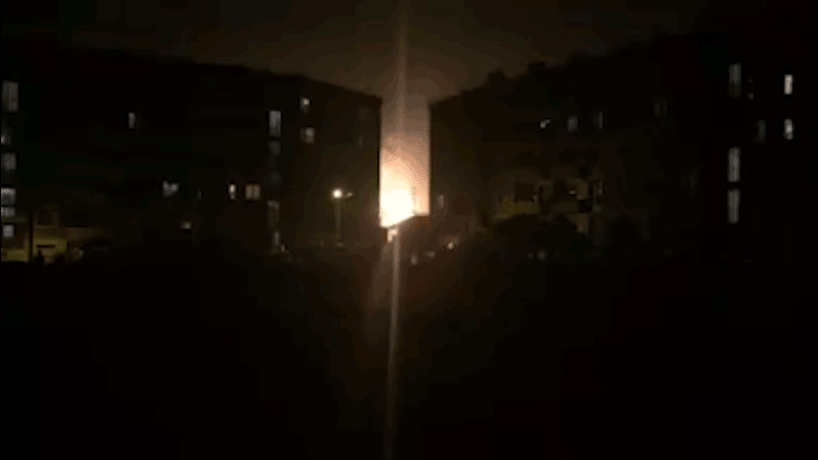 Video showing flaring