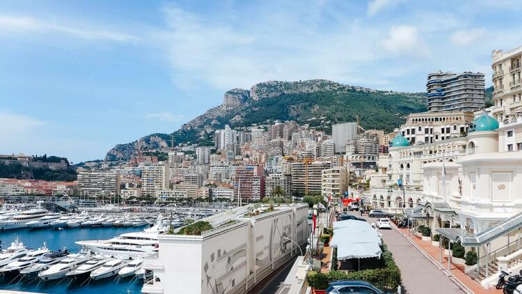 Monaco's main harbor