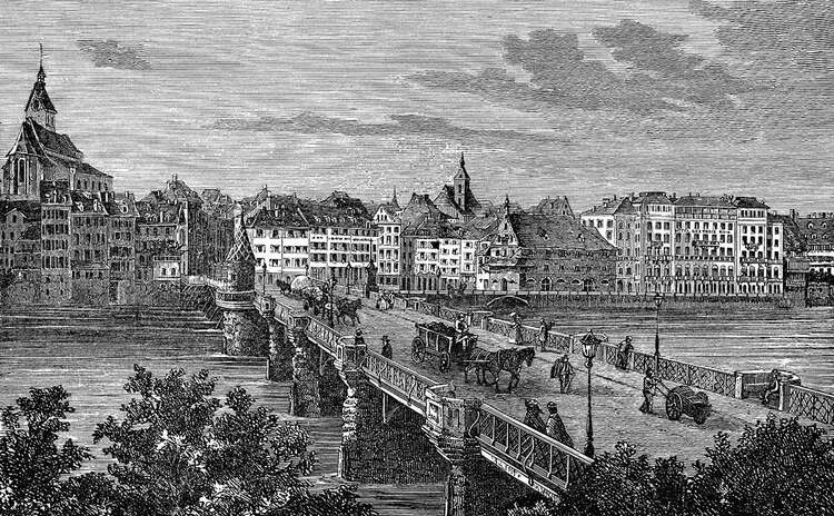 Basilea, Suiza, en el siglo 19
