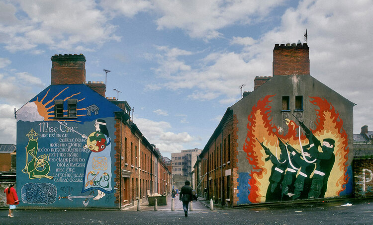 Republican murals are seen in Northern Ireland