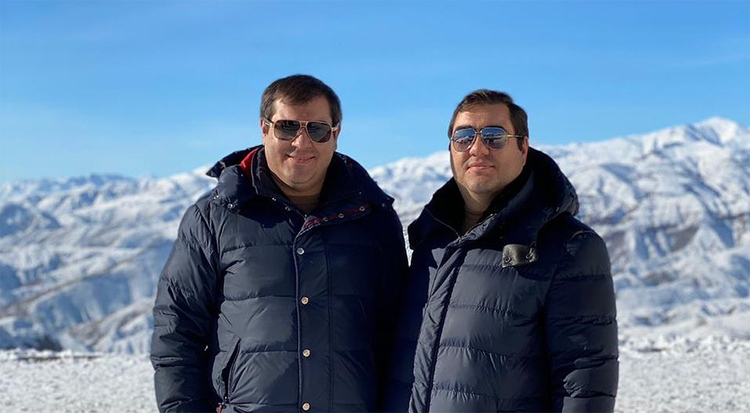Rza Talibov and Seymur Talibov in the mountains