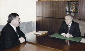 Vasif Talibov and Azerbaijan’s late president Heydar Aliyev