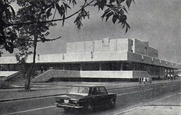 The Baku cinema building during the Soviet era