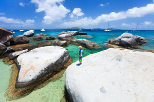 The sea in the British Virgin Islands