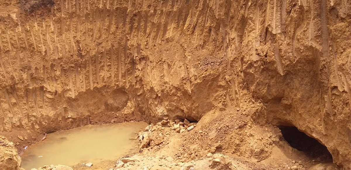 A mining pit