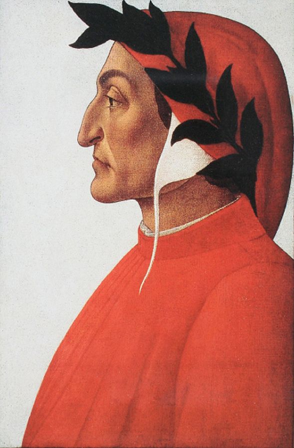 Dante Alighieris portrait by Sandro Botticelli copy