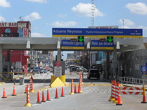 The US-Mexican border near Progreso