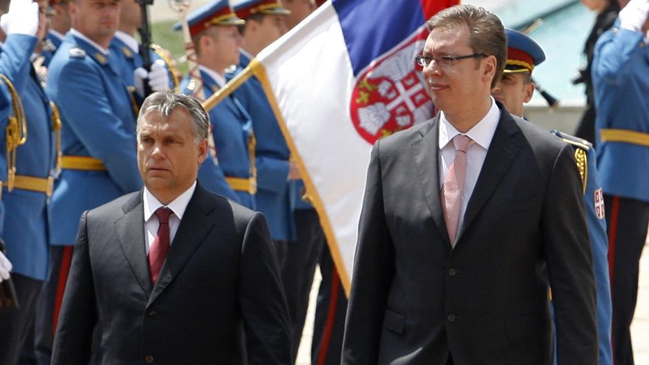 Prime Ministers Viktor Orban and Aleksandar Vucic