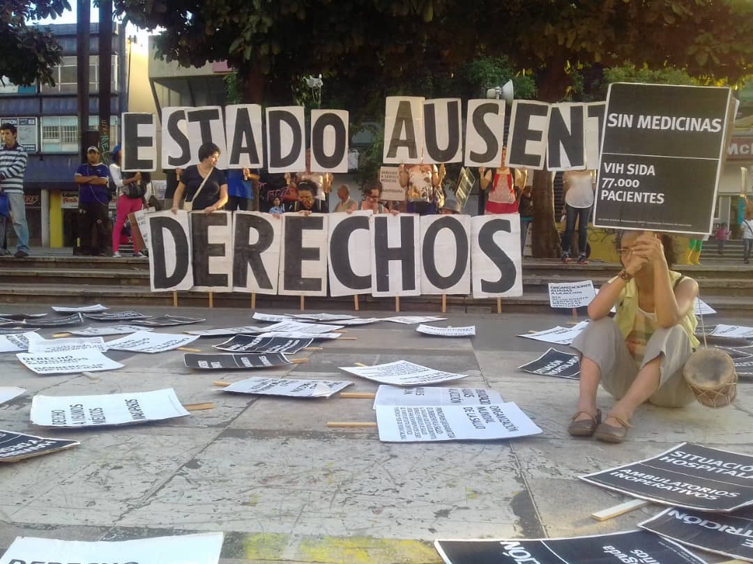 People protest in Caracas against human rights violations in Venezuela. (Source: Jullet Pineda)