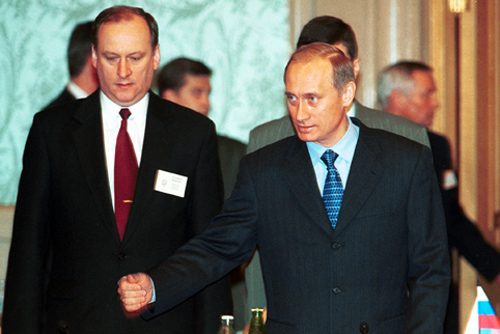 Nikolai Patrushev and Vladimir Putin