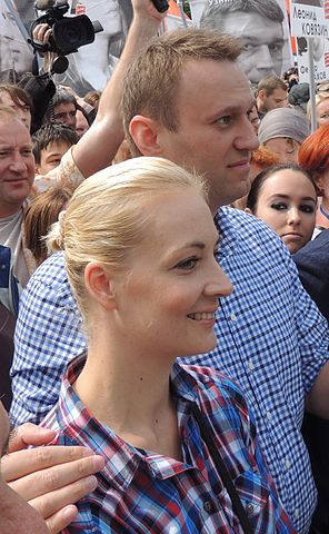 Alexey Navalny with wife Yulia