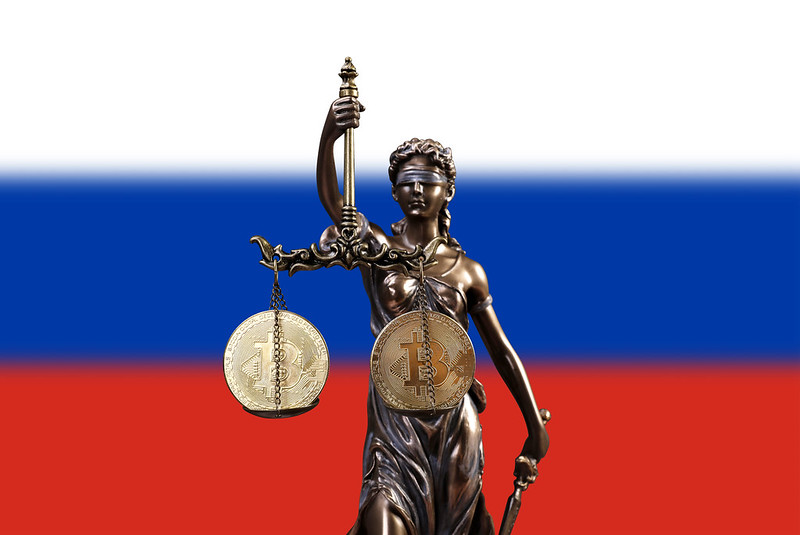Bitcoin Russian Flag