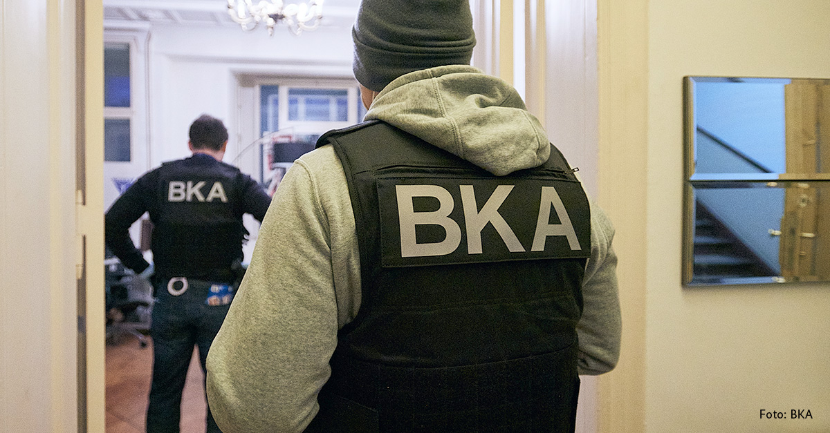 Officers seized assets valued US$363,837 after conducting raids at 22 locations. (Source: Bundeskriminalamt / @bka)