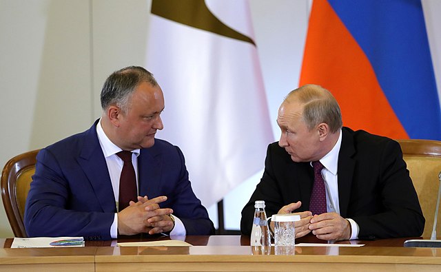 Igor Dodon and Vladimir Putin