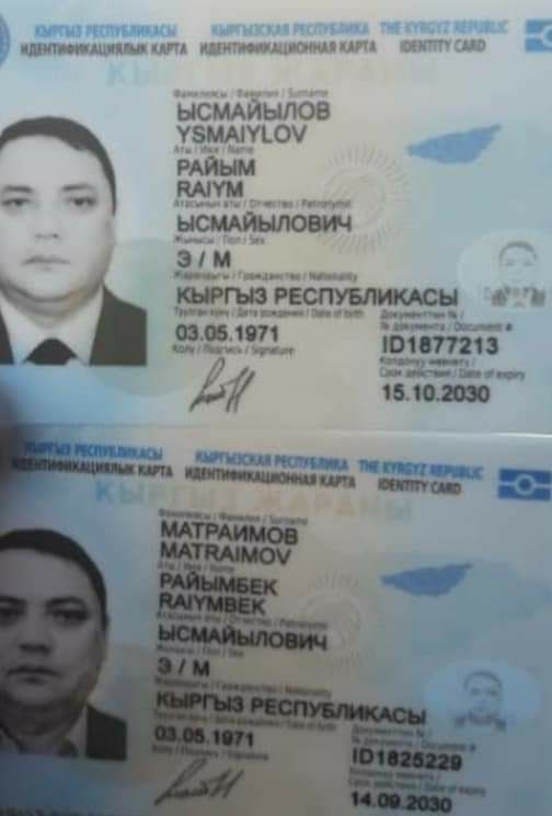 Matraimov Fake Passport