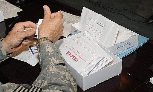 Medical professionals learn how to use the Sexual Assault Evidence Collection kit at Camp Phoenix near Kabul Afghanistan Aug. 15 2010 100815-A-GY802-017 1 copy copy
