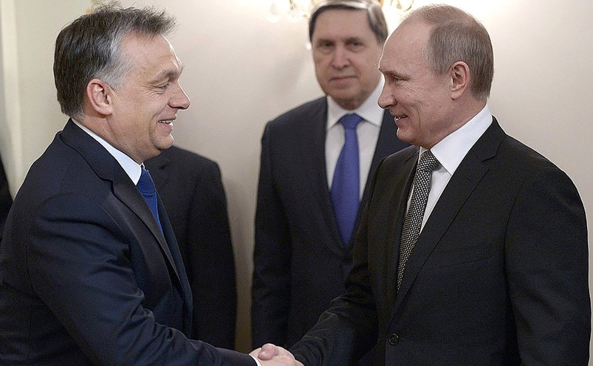 Hungarian Prime Minister Viktor Orbán (left), with Russian President Vladimir Putin in 2014.