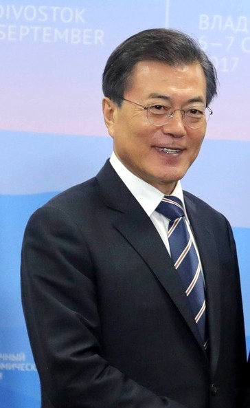 President of South Korea Moon Jae-in in Vladivostok 06 September 2017