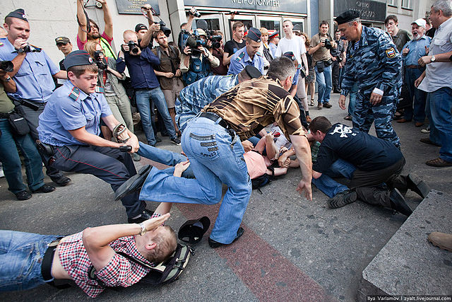 Russian Police brutality