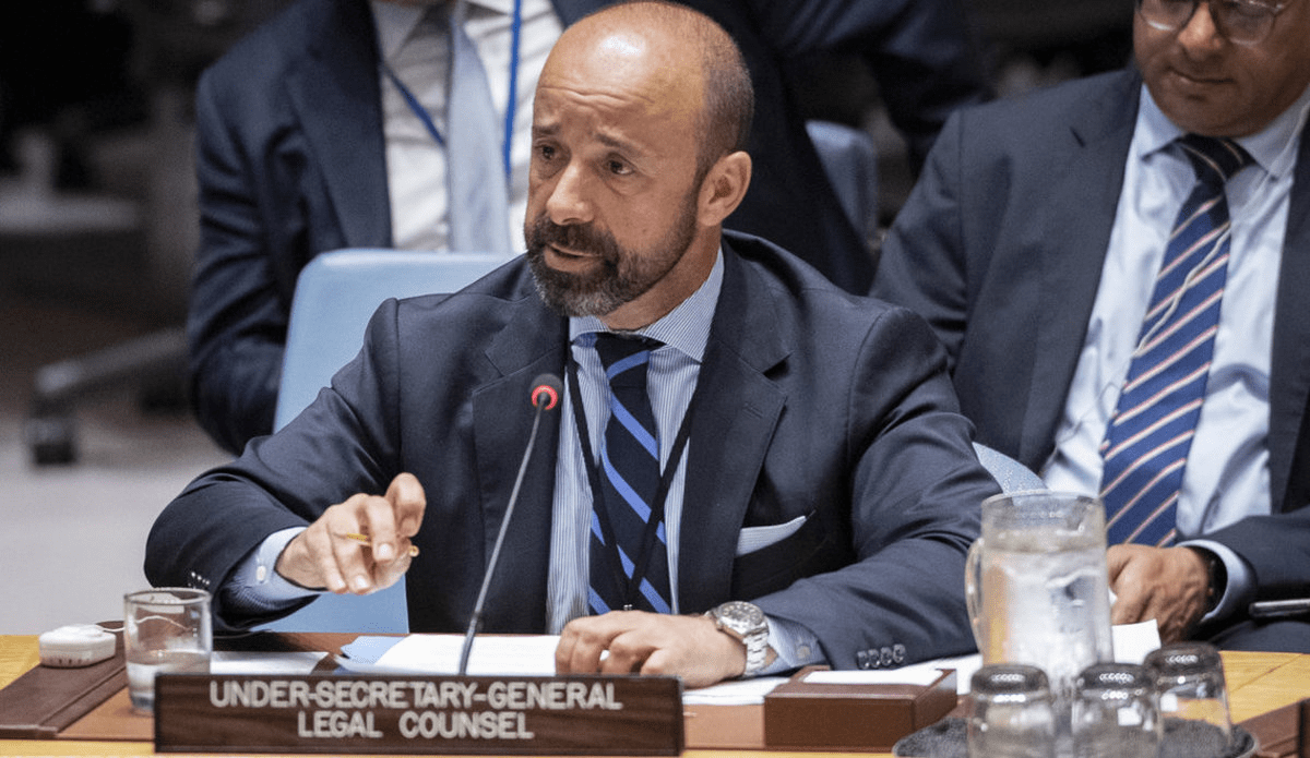 Miguel De Serpa Soares speaks with the UN Security Council (United Nations)