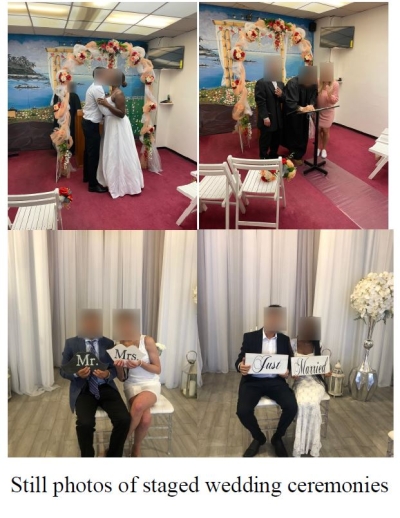 Wedding Ceremonies Fraud
