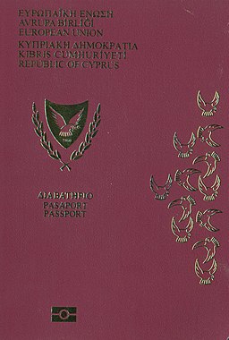 Cypriot passport cover. (Photo: Council of the European Union - PRADO [CC BY-SA 4.0]