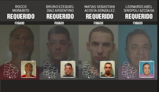 Rocco Morabito and fellow fugitives (source: Uruguay Interior Ministry)
