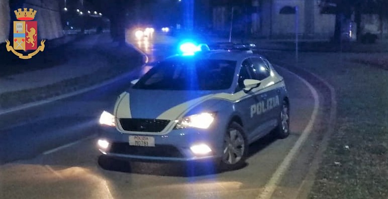Police are seen in Turin during a series of arrests. (Polizia di Stato)