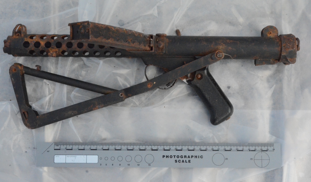 Submachine gun seized during police investigation (Police Service Northern Ireland)