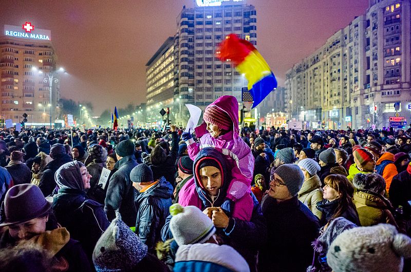 Protest against corruption - Bucharest 2017 - Piata Victoriei - 2